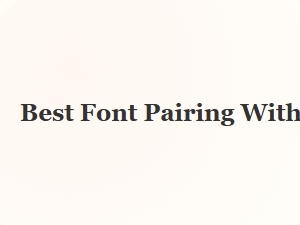 Best Font Pairing with Playfair Display for Branding