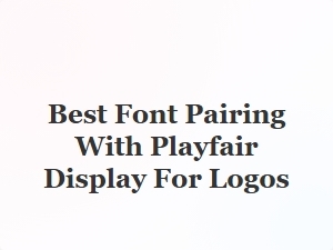 Best Font Pairing with Playfair Display for Logos